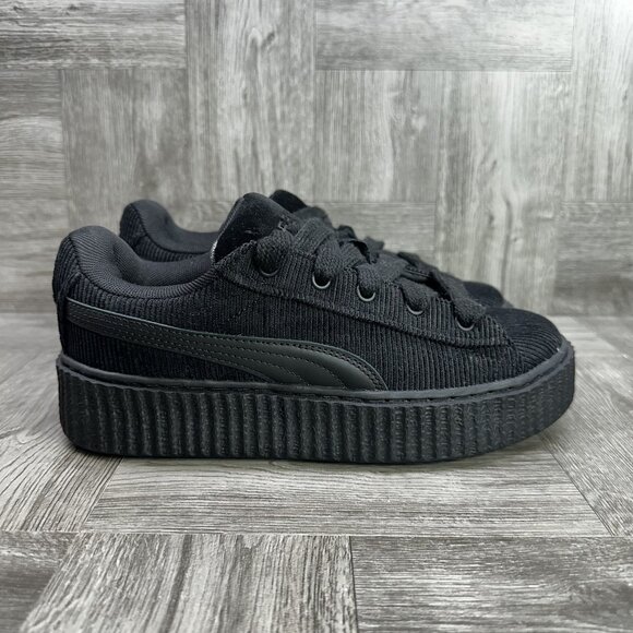 Puma X Rihanna Fenty Women's size 7 Creeper Phatty Corduroy Black 399871-03 - Picture 1 of 8